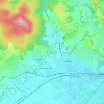 Enzenwinkl topographic map, elevation, terrain