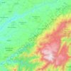 Seia topographic map, elevation, terrain