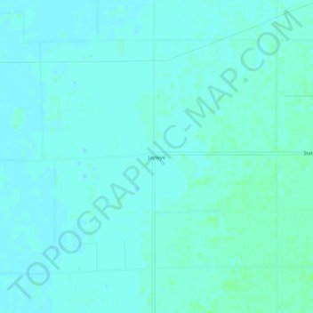 Jaywye topographic map, elevation, terrain