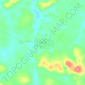Cedro topographic map, elevation, terrain