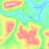 Raven Cliff topographic map, elevation, terrain