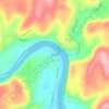West Falls topographic map, elevation, terrain