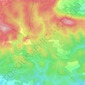 Riforan topographic map, elevation, terrain