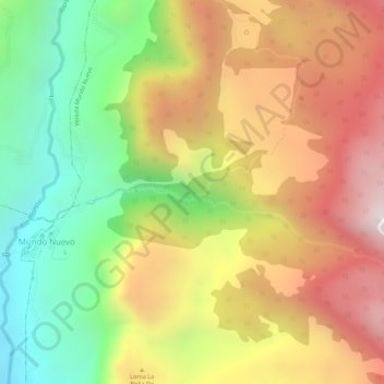 Cascada Guacimal 8 topographic map, elevation, terrain