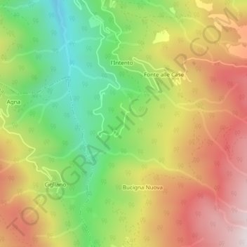 Vierle topographic map, elevation, terrain