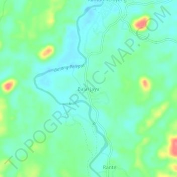 Balai Jaya topographic map, elevation, terrain