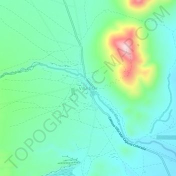 Villa Mar topographic map, elevation, terrain