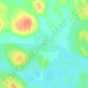 Tryon topographic map, elevation, terrain