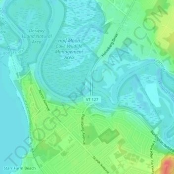 Heineberg Bridge Fishing Wilderness Access topographic map, elevation, terrain