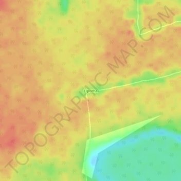 Lipoma topographic map, elevation, terrain