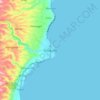 Dalaguete topographic map, elevation, terrain