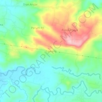 Citalang topographic map, elevation, terrain