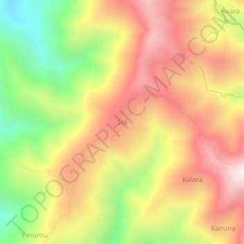 Soi topographic map, elevation, terrain