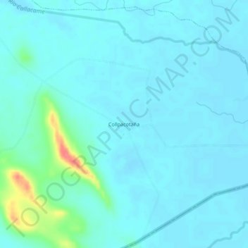 Collpacotaña topographic map, elevation, terrain