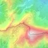 Mangart Saddle topographic map, elevation, terrain
