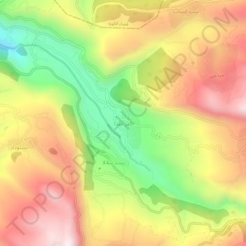 Kfar Hilda topographic map, elevation, terrain
