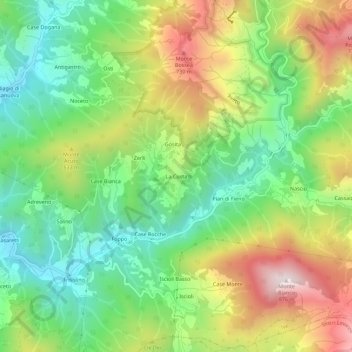 La Costa topographic map, elevation, terrain