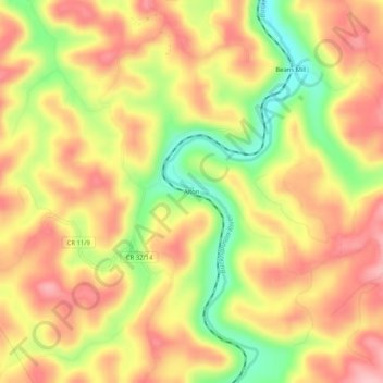 Alton topographic map, elevation, terrain
