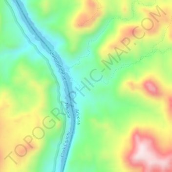 Ringbolt Hot Spring topographic map, elevation, terrain
