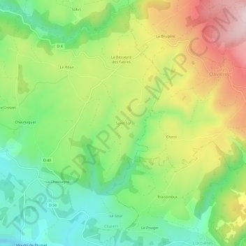 Saint-Sol topographic map, elevation, terrain