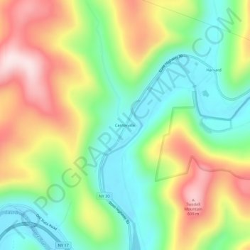 Centerville topographic map, elevation, terrain