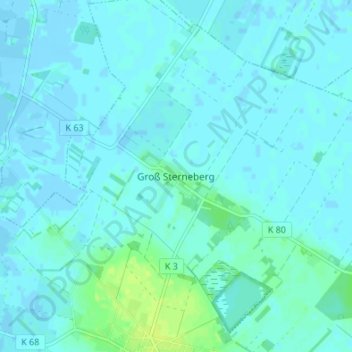 Groß Sterneberg topographic map, elevation, terrain