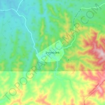 Irvinebank topographic map, elevation, terrain
