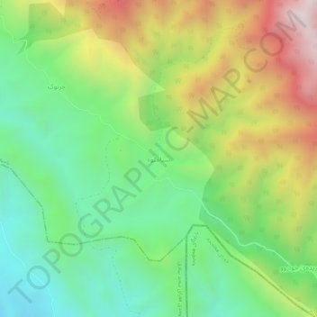Syamewa topographic map, elevation, terrain