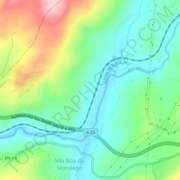 Barco topographic map, elevation, terrain