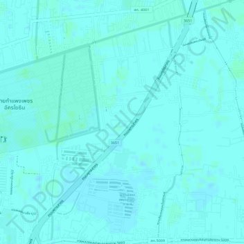 OH DEER Samutsakhon topographic map, elevation, terrain