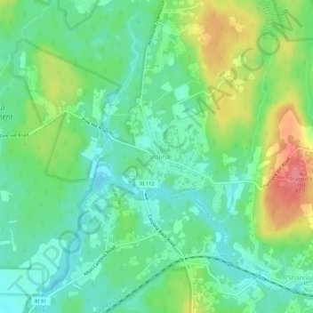 Carolina topographic map, elevation, terrain