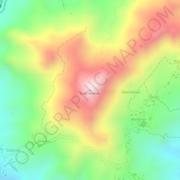 Buttu Mamullu topographic map, elevation, terrain