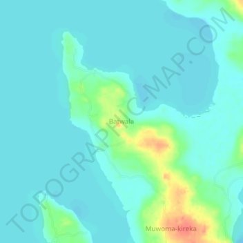 Batwala topographic map, elevation, terrain