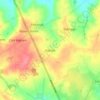 Astcote topographic map, elevation, terrain
