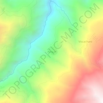 Atique topographic map, elevation, terrain