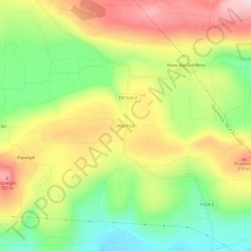 Alto Fica topographic map, elevation, terrain