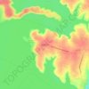 Woodland topographic map, elevation, terrain