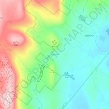 Riggsville topographic map, elevation, terrain