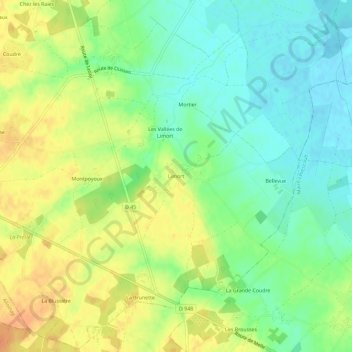 Limort topographic map, elevation, terrain
