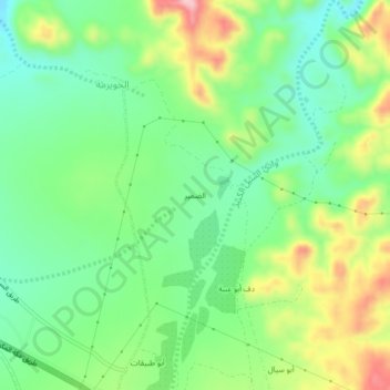 Adhmer topographic map, elevation, terrain