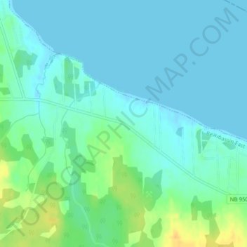 Trois-Ruisseaux topographic map, elevation, terrain