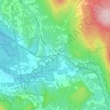 Dwight topographic map, elevation, terrain