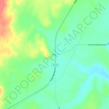 Ivan topographic map, elevation, terrain