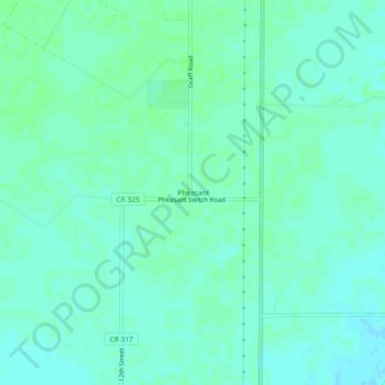 Pheasant topographic map, elevation, terrain