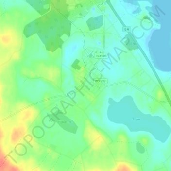 Hortlax topographic map, elevation, terrain