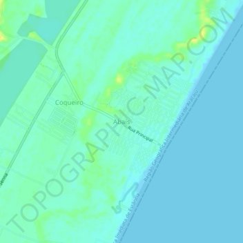 Abaís topographic map, elevation, terrain