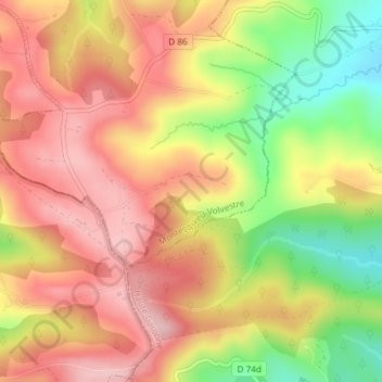 Lenrique topographic map, elevation, terrain