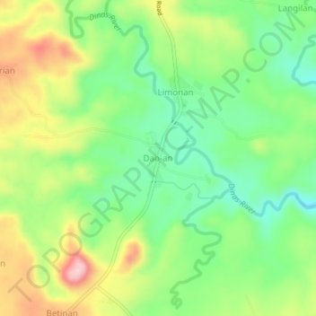Dao-an topographic map, elevation, terrain