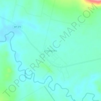 Irenópolis topographic map, elevation, terrain