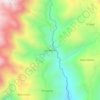 Las Delicias topographic map, elevation, terrain